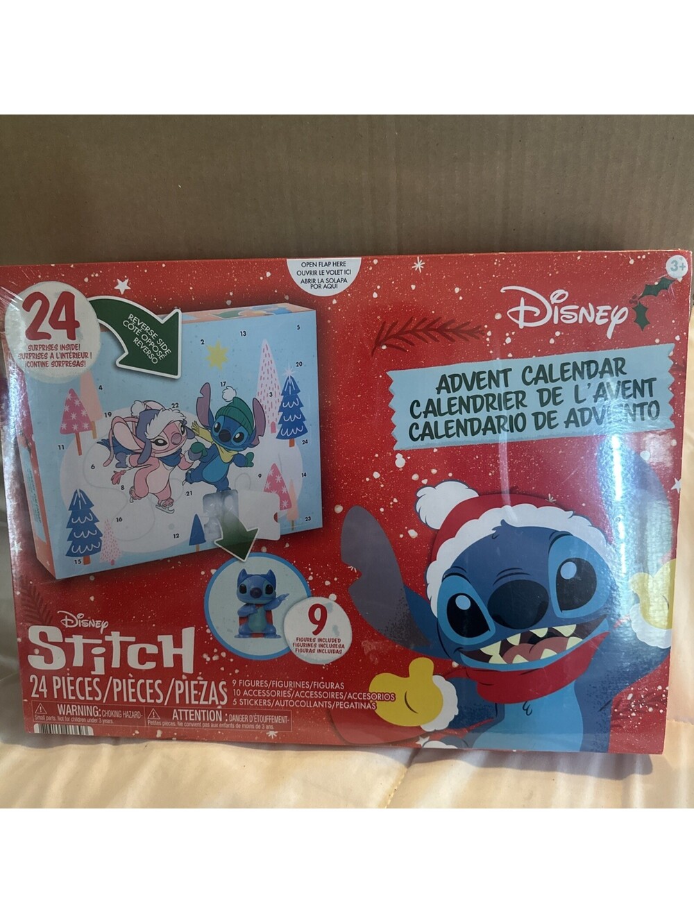 Disney Stitch Advent Calendar 2025 New Sealed 24 Surprises Christmas